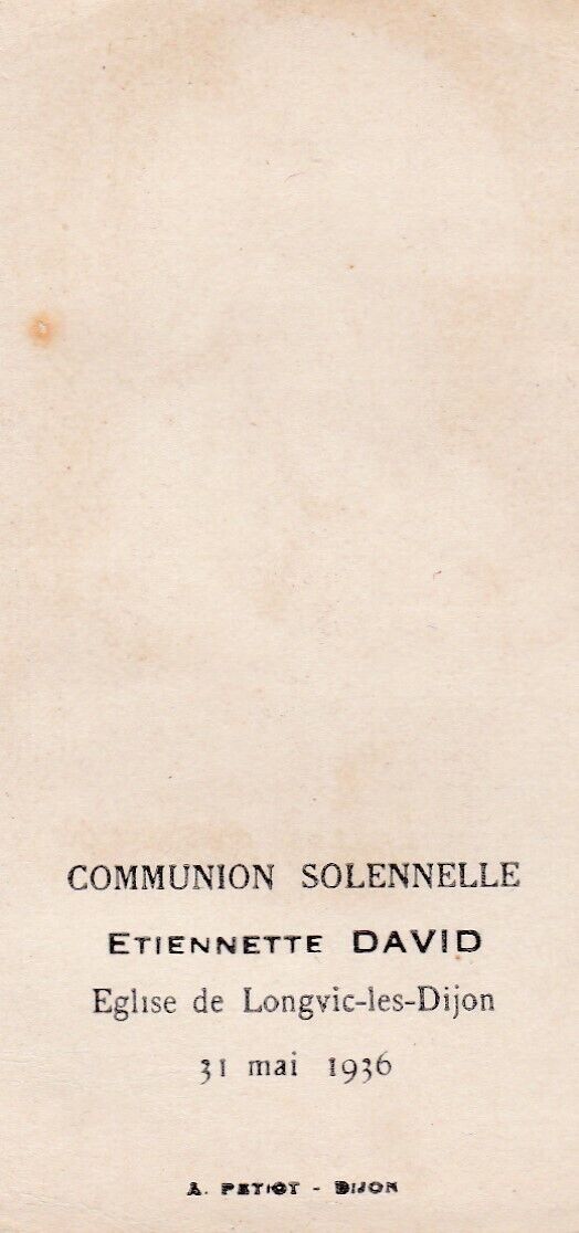 ANCIENNE IMAGE PIEUSE RELIGIEUSE HOLY CARD BOUMARD FILS 18482