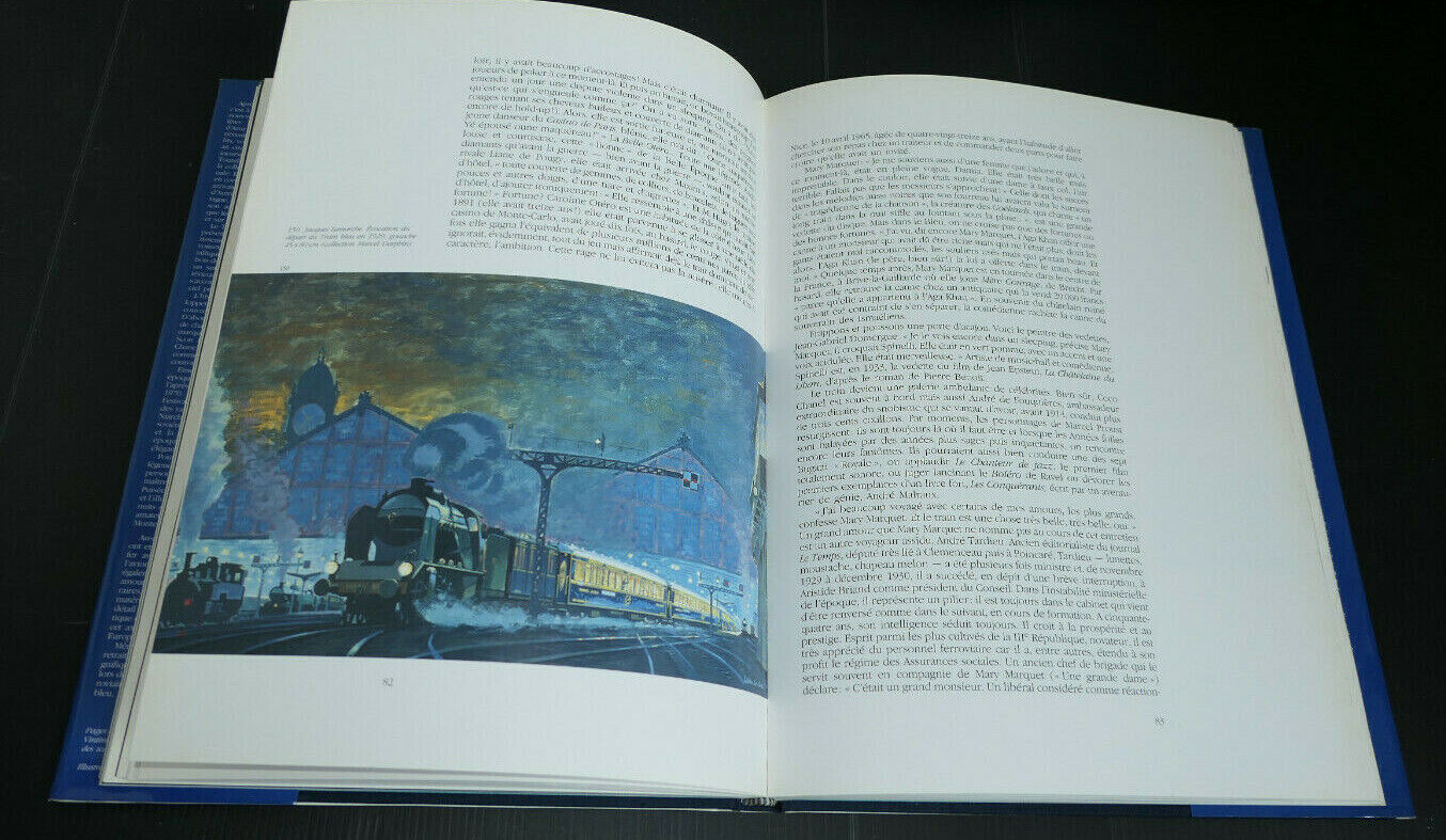 LE TRAIN BLEU / DES CARS & CARACALLA / DENOEL 1988 / DOUBLE DEDICACE !!!