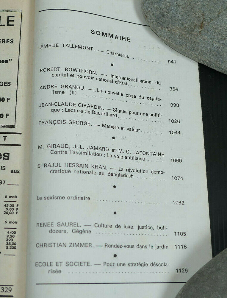 LES TEMPS MODERNES N°329 / 1973 / JEAN-PAUL SARTRE