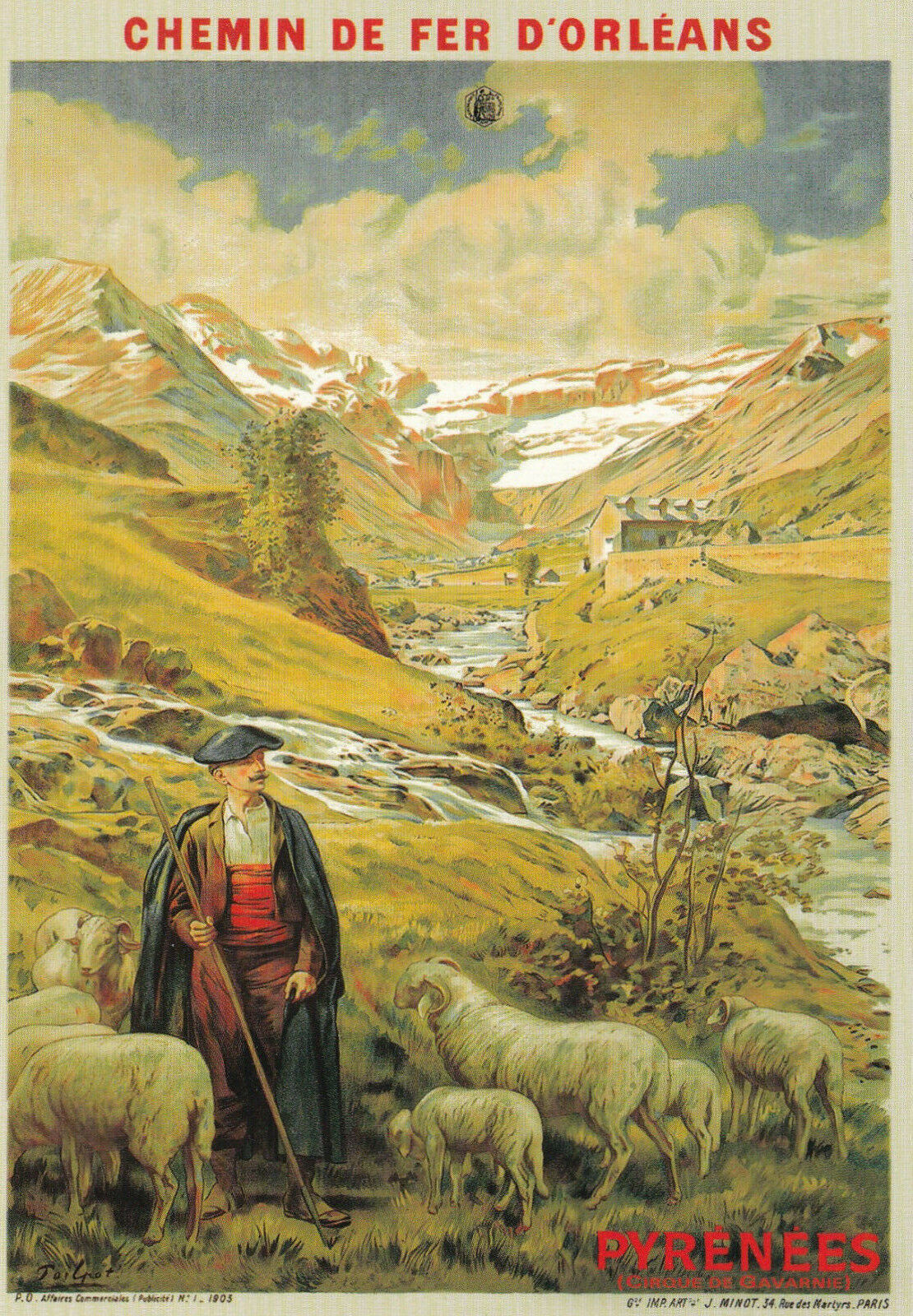 CARTE POSTALE MODERNE CPM CHEMIN DE FER D'ORLEANS PYRENEES CIRQUE DE GAVARNIE