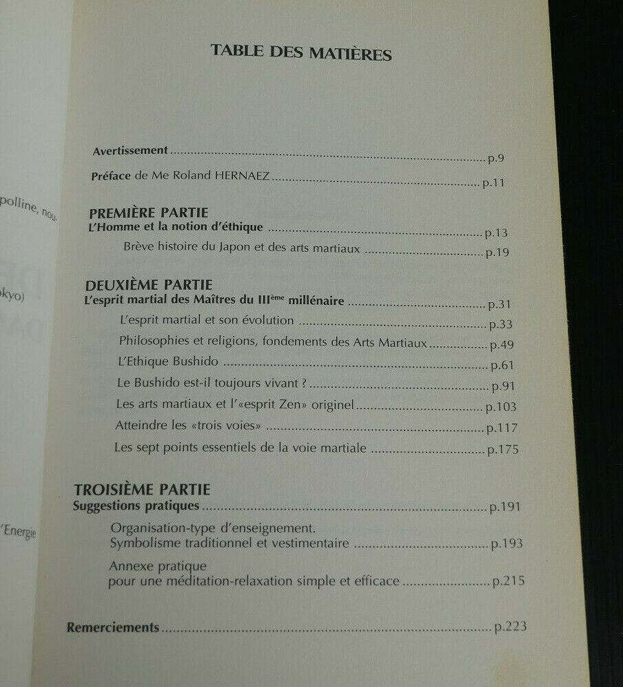 L'ESPRIT DES ARTS MARTIAUX DANS LA VIE QUOTIDIENNE / GEORGES OSORIO / ENCRE 2002