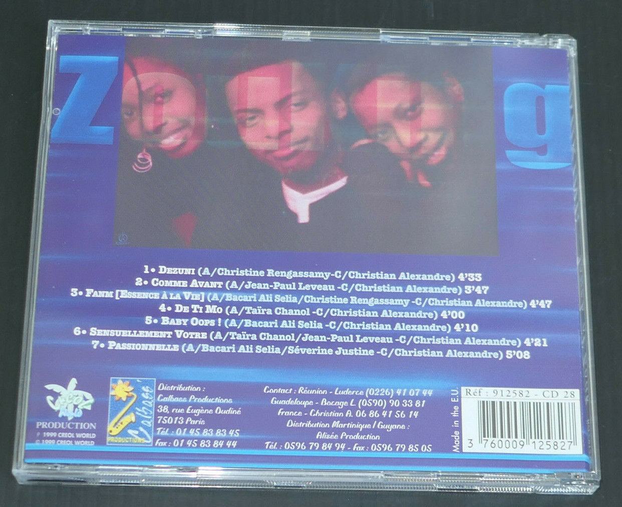 CD ZOUKING / TOUCH OF ZOUK / 7 TITLES / CREOL WORLD 912582 / 1999