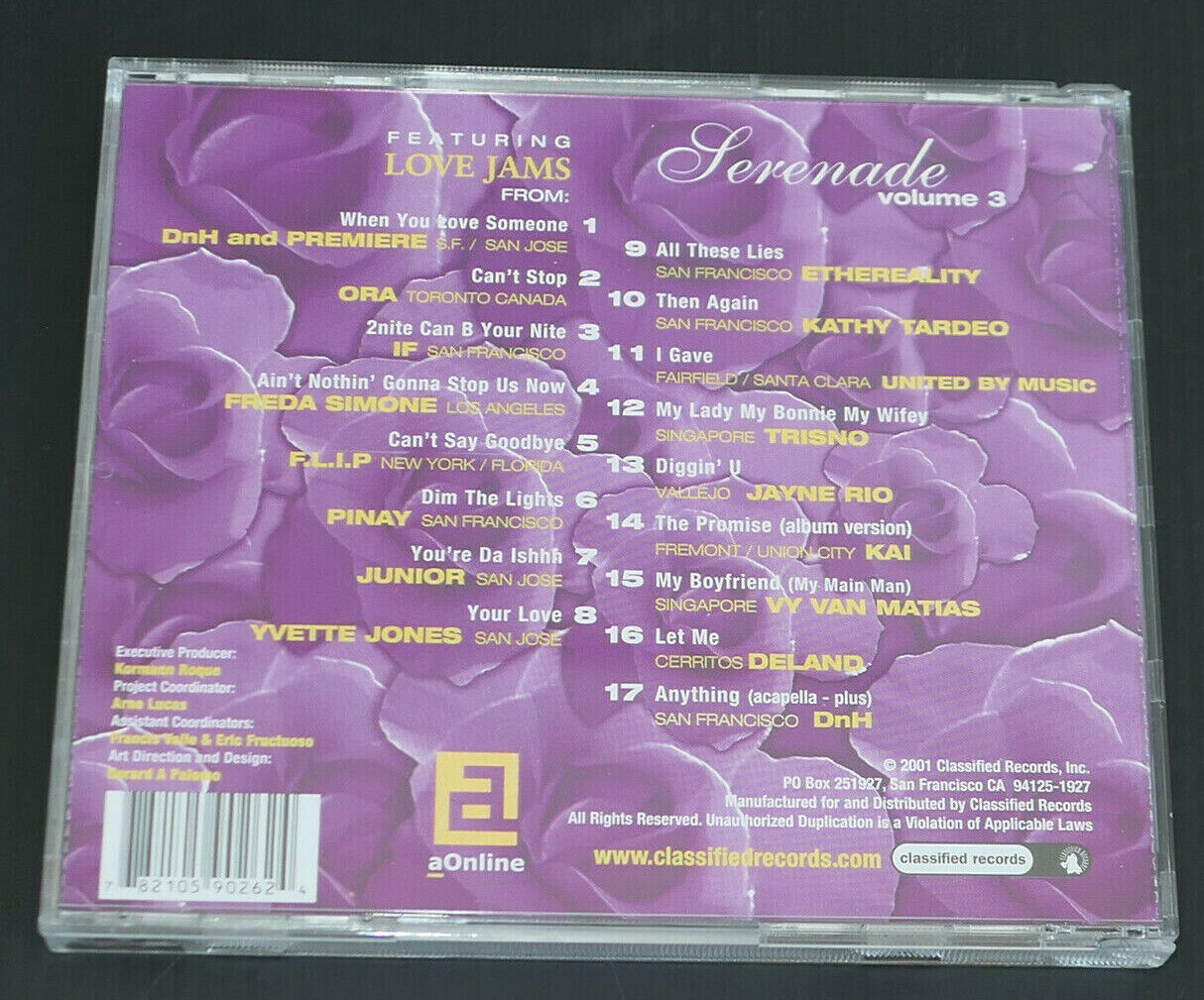 CD SERENADE VOLUME 3 / 17 TITRES / 2001
