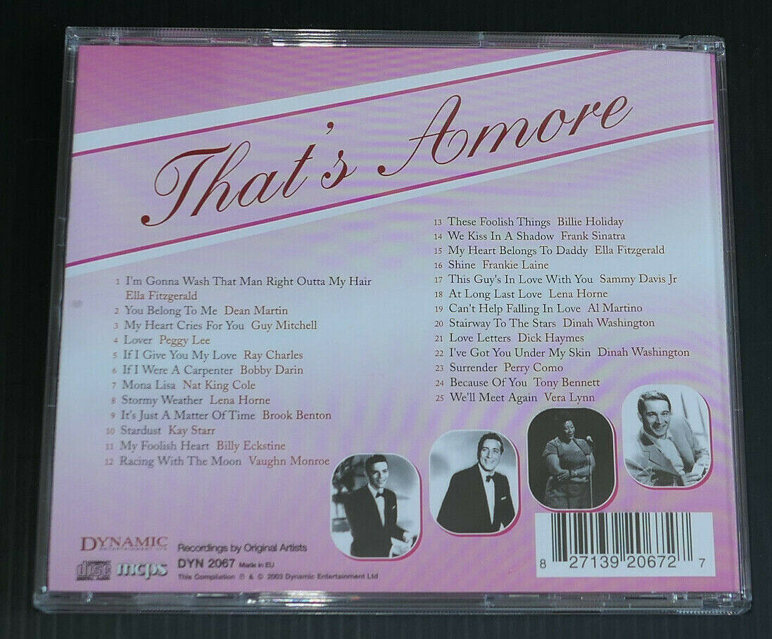 CD THAT'S AMORE / COMPILATION 25 TITLES / 2003