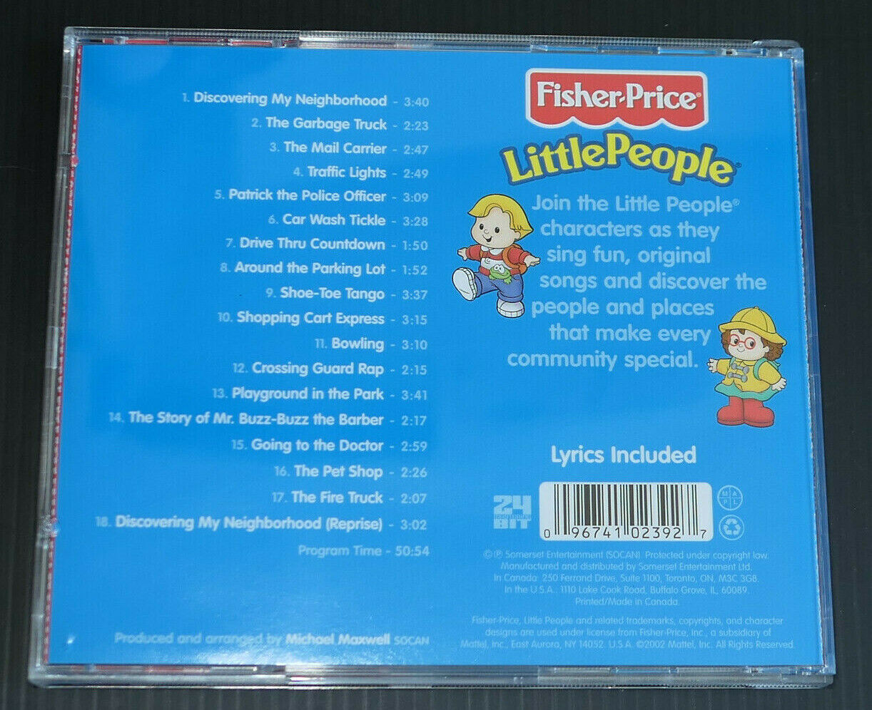 CD FISHER-PRICE LITTLE PEOPLE / SONGS ABOUT YOUR NEIGHBORHOOD / 2002