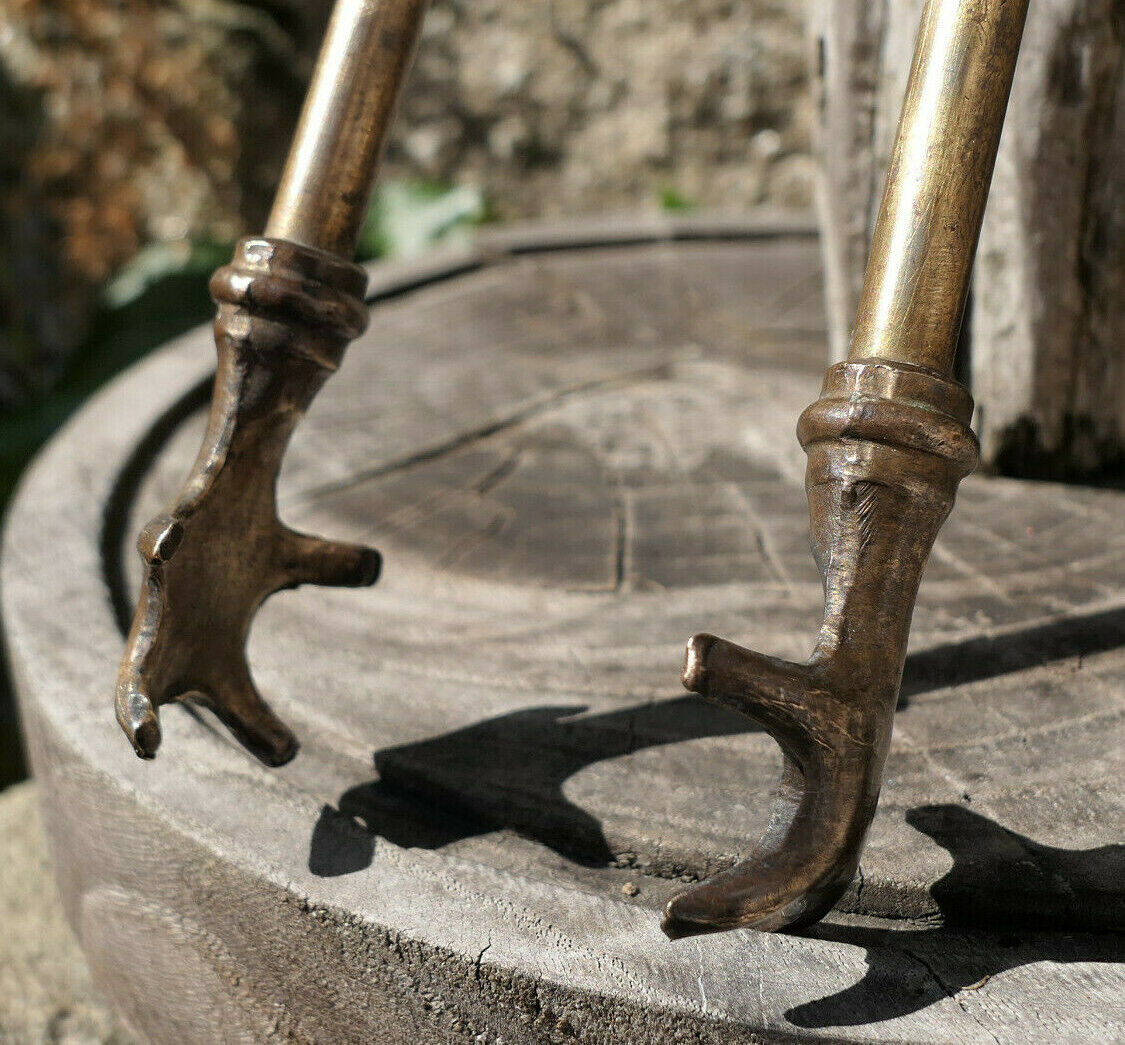 ANCIENNE PINCE A CHARBON OLD CHARCOAL CLAMP METAL TOOL