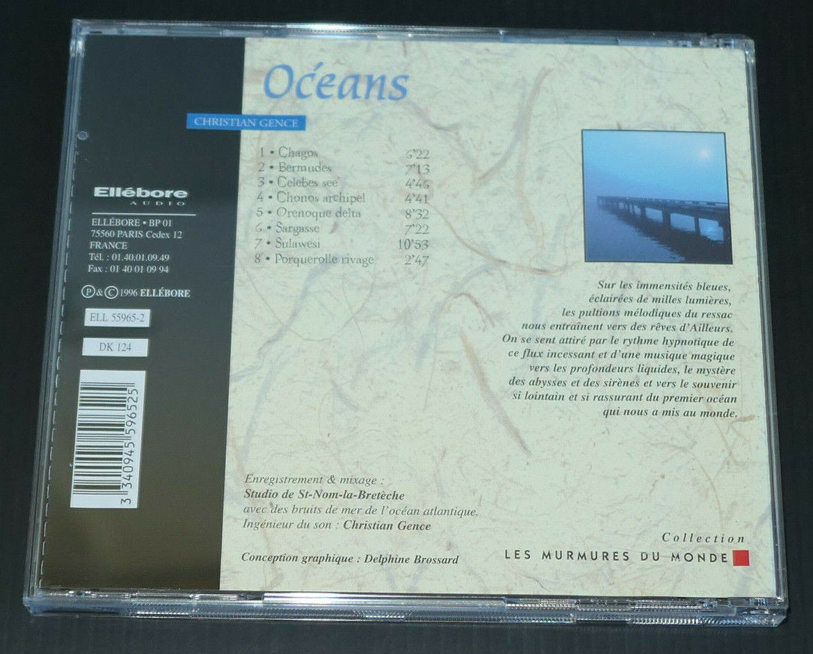 CD OCEANS / MUSIQUE & SONS NATURELS / CHRISTIAN GENCE / 1996