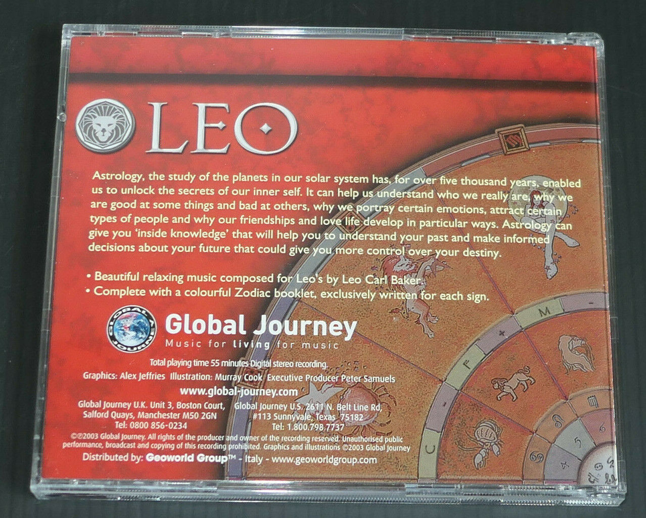 CD GLOBAL JOURNEY / LEO / RELAXING MUSIC COMPOSED FOR LEOS