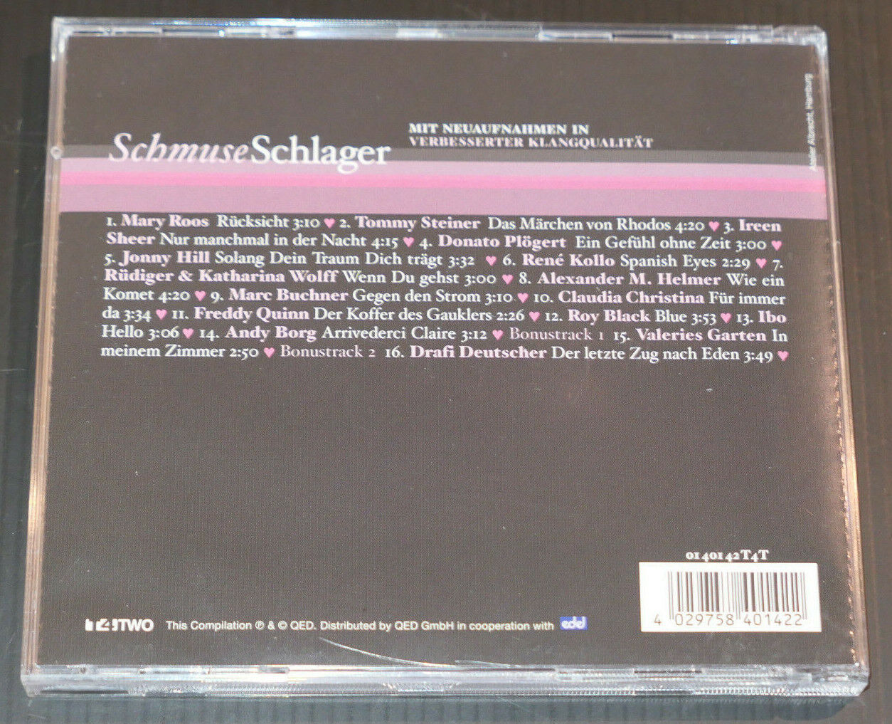 CD SCHMUSE SCHLAGER / COMPILATION 16 TITRES / 2002