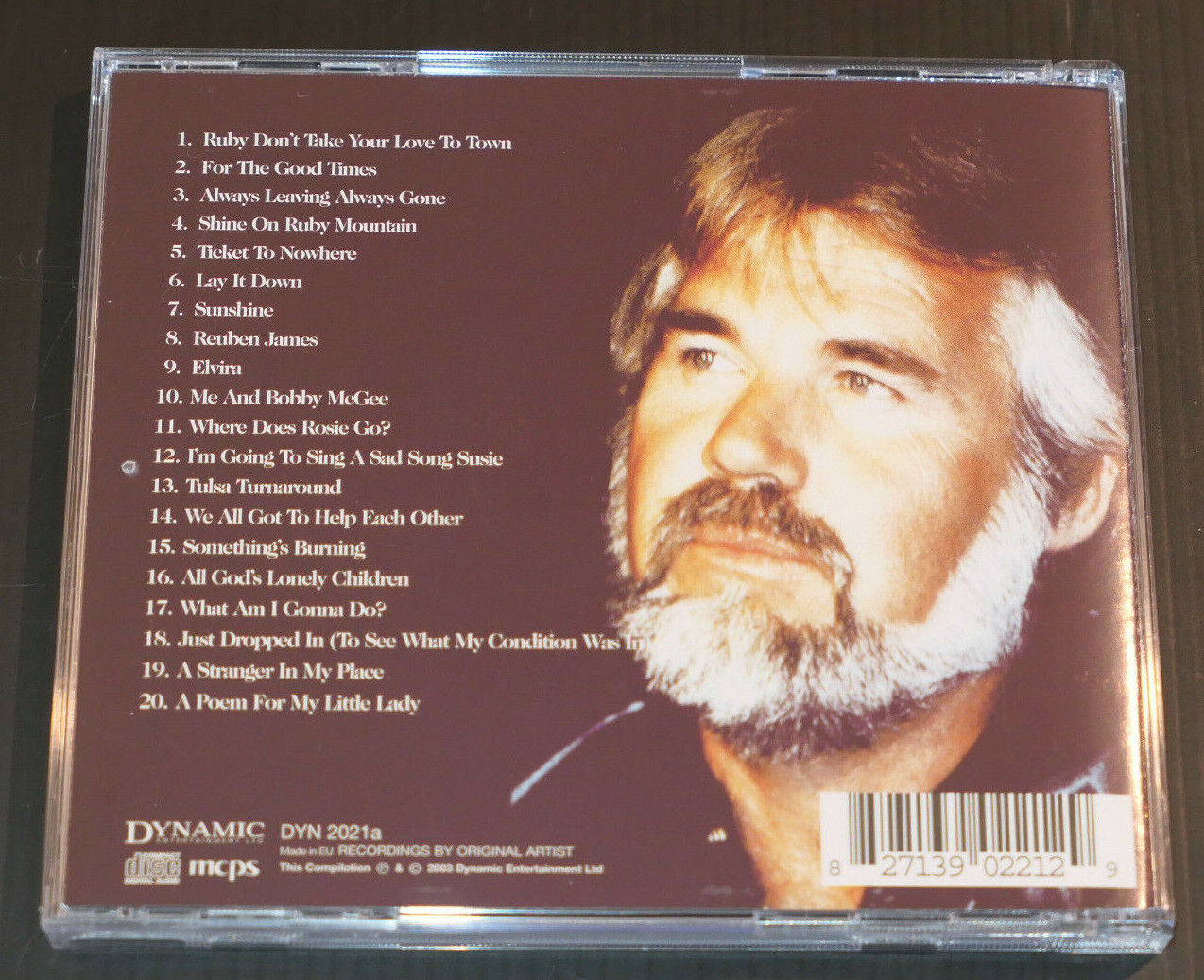 CD KENNY ROGERS / FOR THE GOOD TIMES / COMPILATION 20 TITRES / 2003