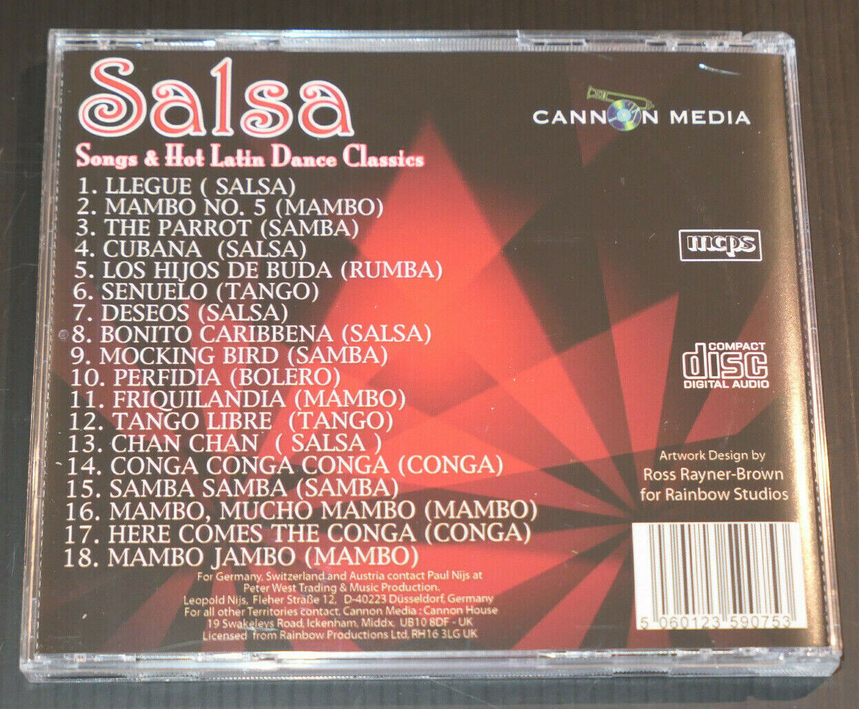 CD SALSA / SONGS & HOT LATIN DANCE CLASSICS / 18 TITRES