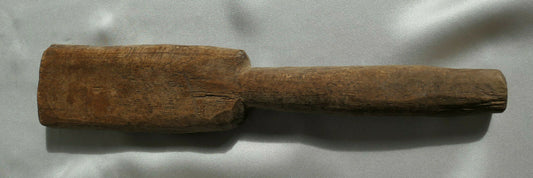 ANCIEN BATTOIR EN BOIS LINGE LAVANDIERE ART POPULAIRE DEBUT XXe