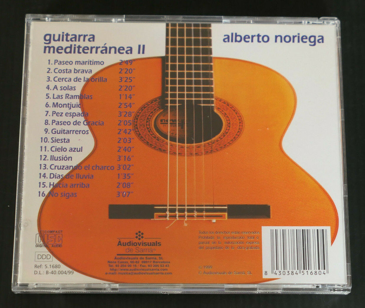 CD ALBERTO NORIEGA / GUITARRA MEDITERRANEA II / 1999