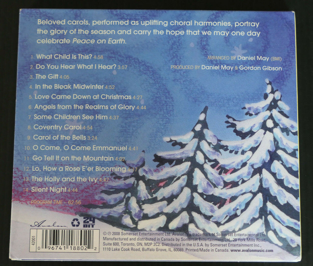 CD PEACE ON EARTH / A CHRISTMAS WISH / DANIEL MAY / 2008
