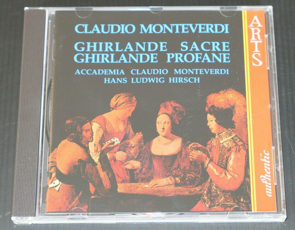 CD CLAUDIO MONTEVERDI / HIRSCH / GHIRLANDE SACRE GHIRLANDE PROFANE / ARTS 1994