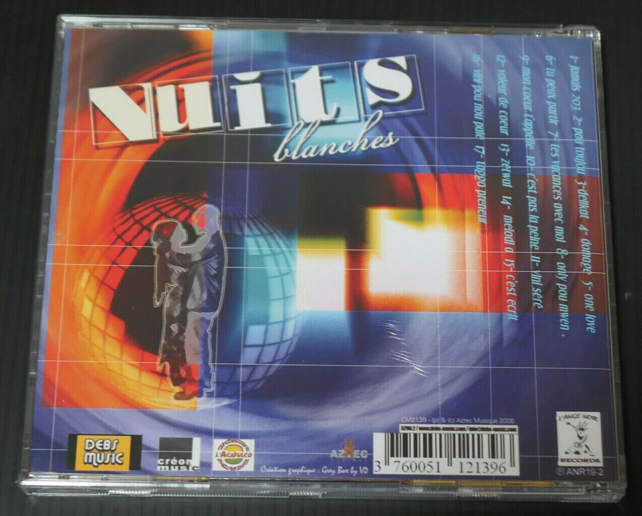 CD NUITS BLANCHES / L'ANGE NOIR RECORDS ANR19-2 / 2006