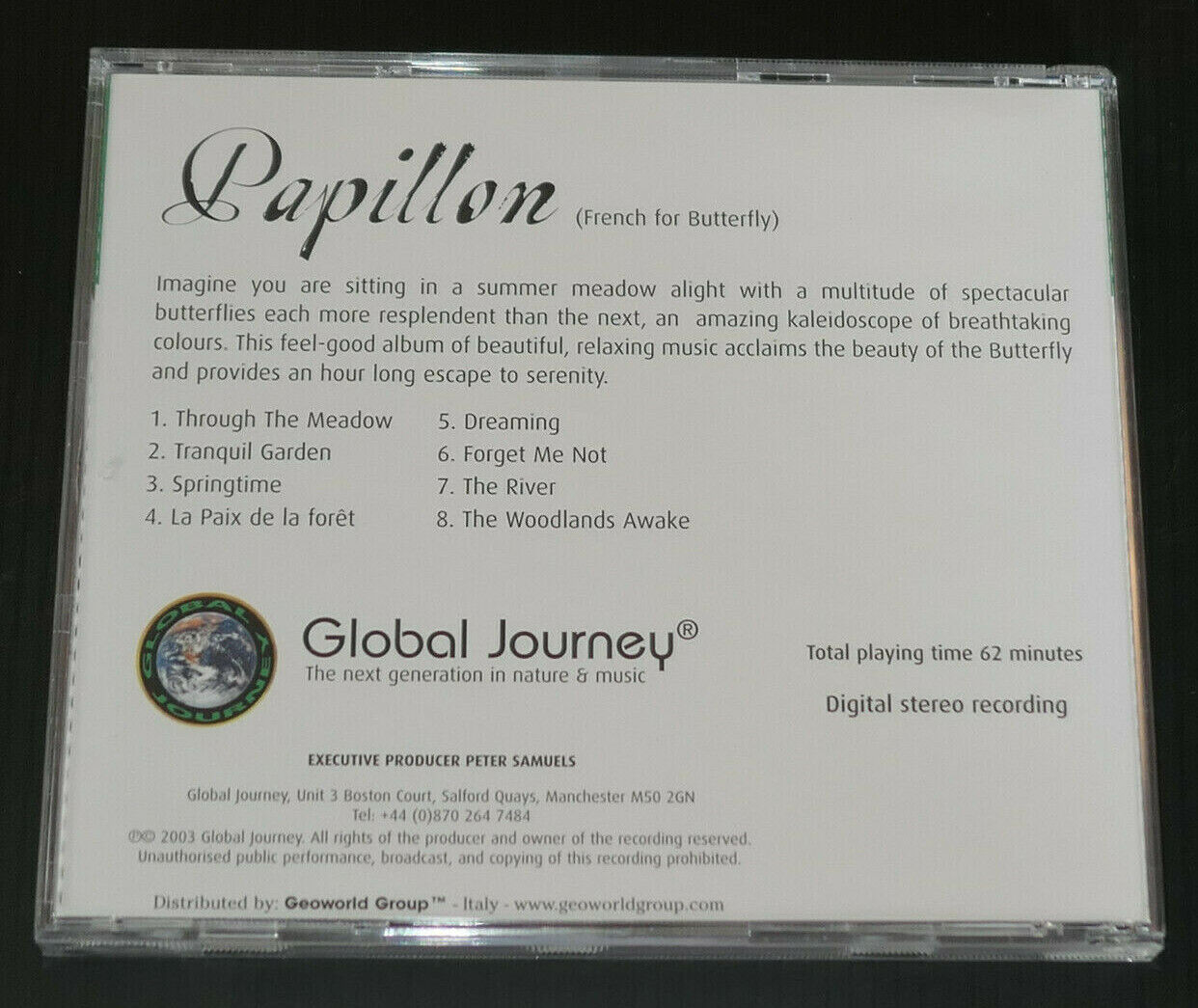CD PAPILLON / GLOBAL JOURNEY / 2003