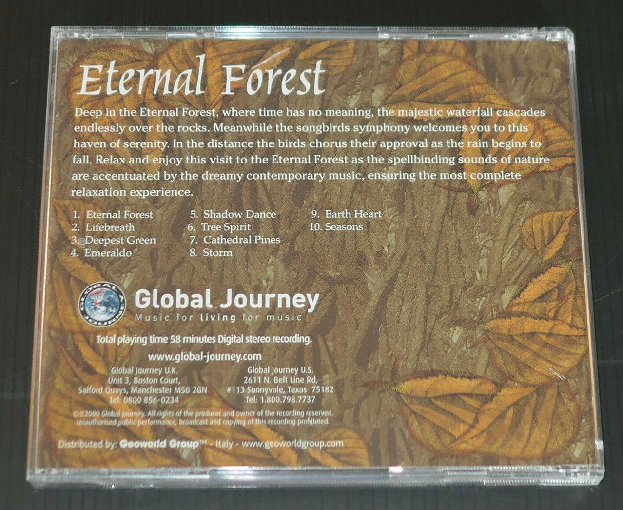 CD ETERNAL FOREST / 10 TITRES / GLOBAL JOURNEY 2000