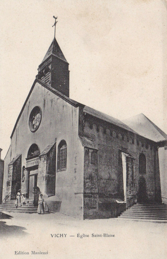 CARTE POSTALE ANCIENNE CPA VICHY EGLISE SAINT-BLAISE