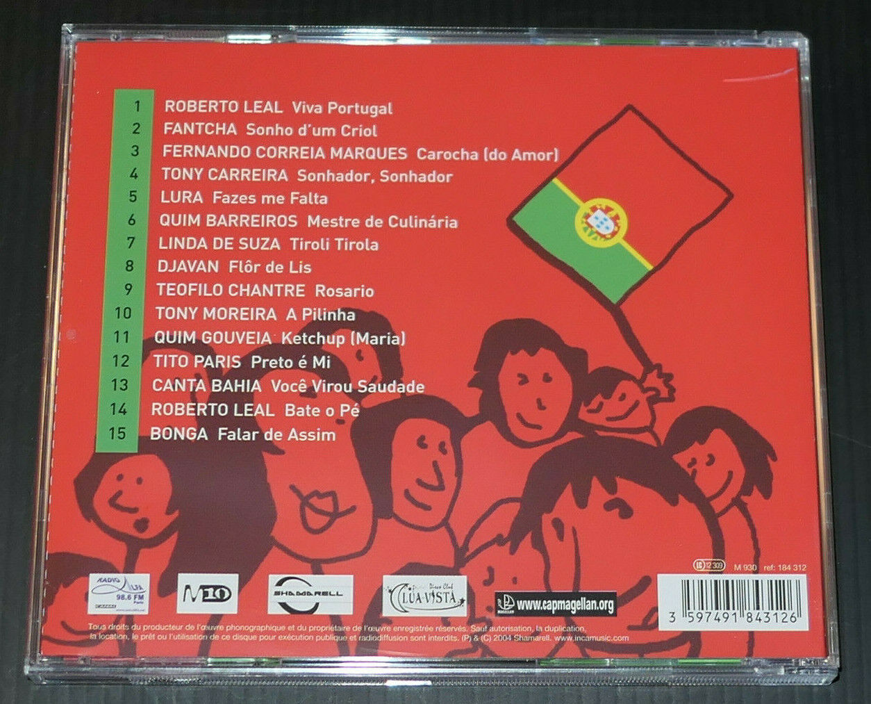 CD VIVA PORTUGAL 2 / COMPILATION 15 TITRES 2004