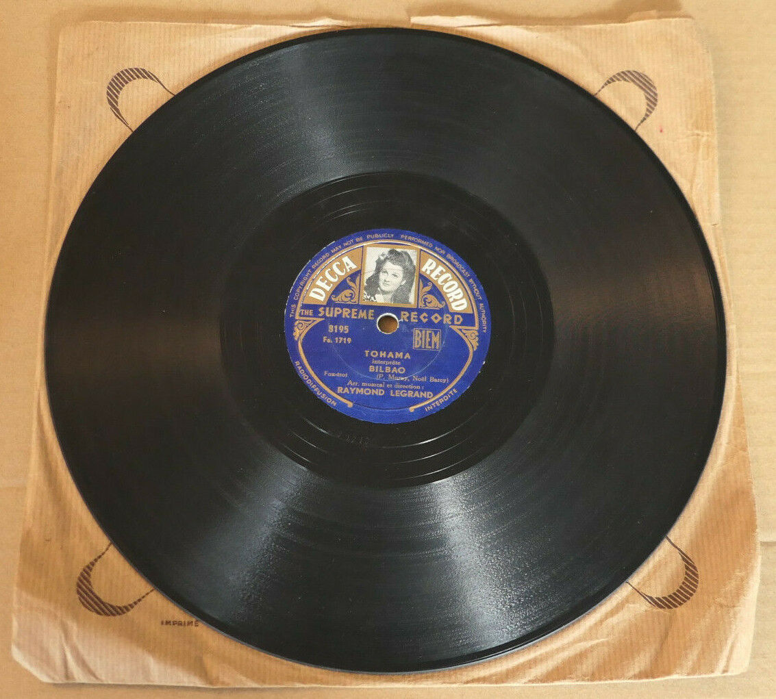 78T 78RPM RAYMOND LEGRAND / TOHAMA / DECCA RECORD 8195