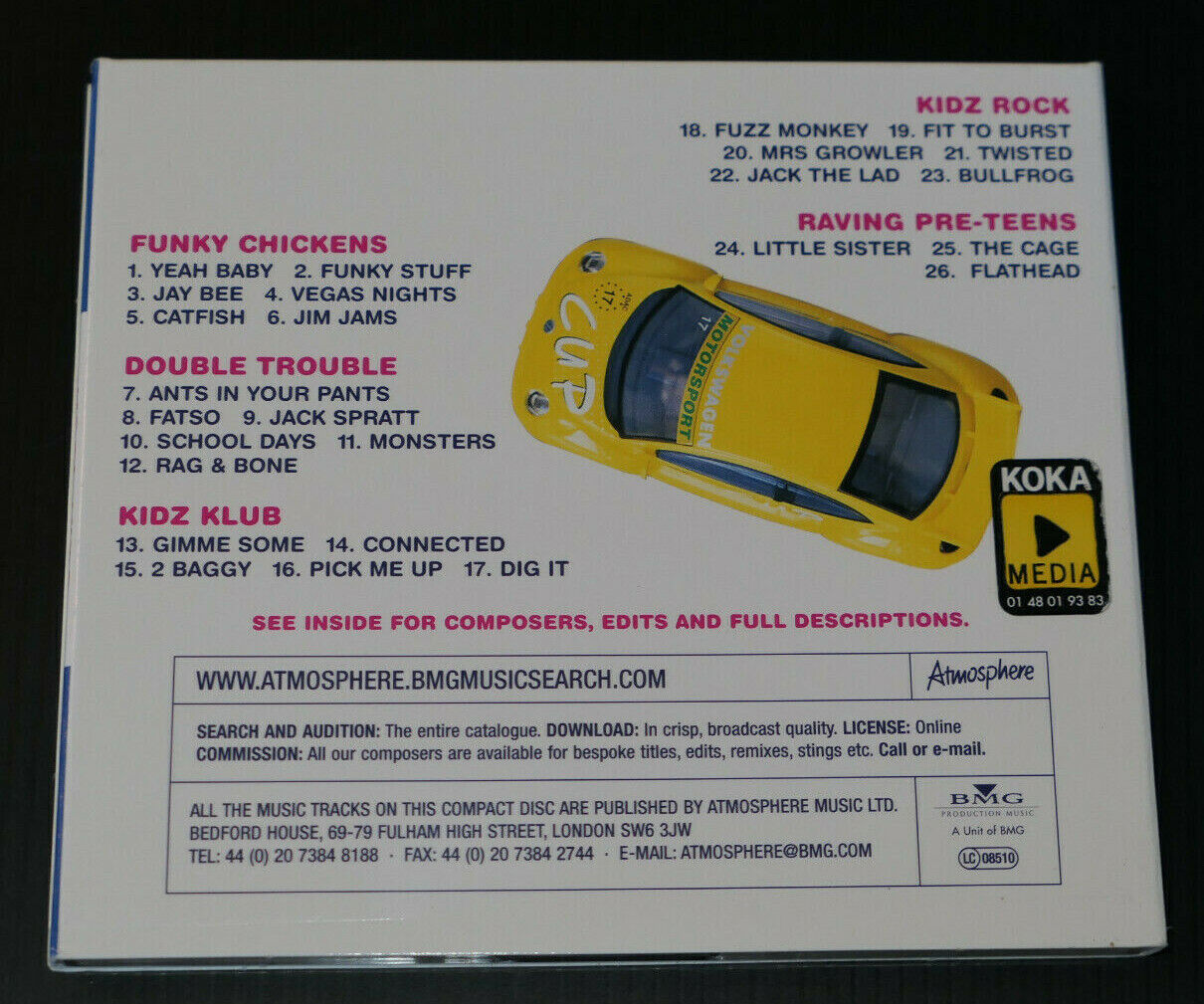 CD KOOL KIDS / IT'S A GROWN-UP FREE ZONE ! / ATMOSPHERE ATMOS-CD168