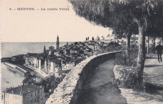 CARTE POSTALE ANCIENNE CPA MENTON LA VIEILLE VILLE