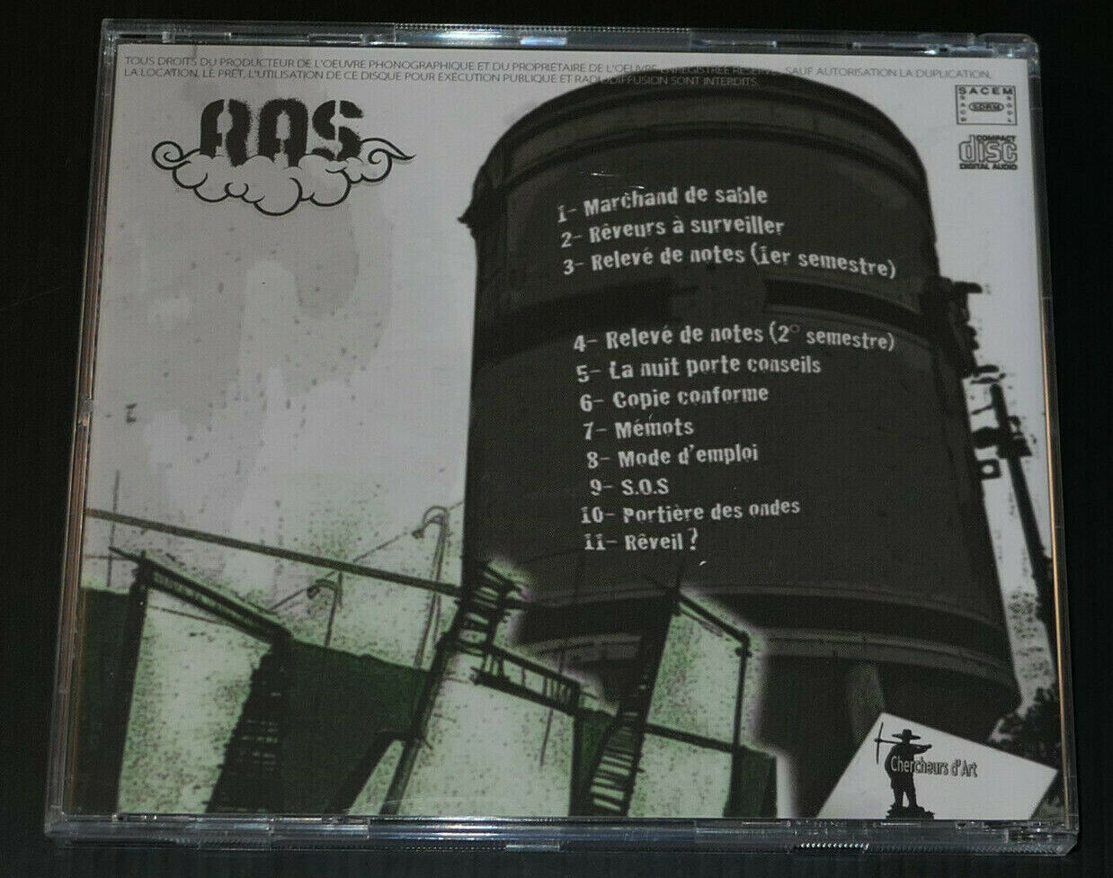 CD REVEURS A SURVEILLER / 11 TITRES / CHERCHEURS D'ART