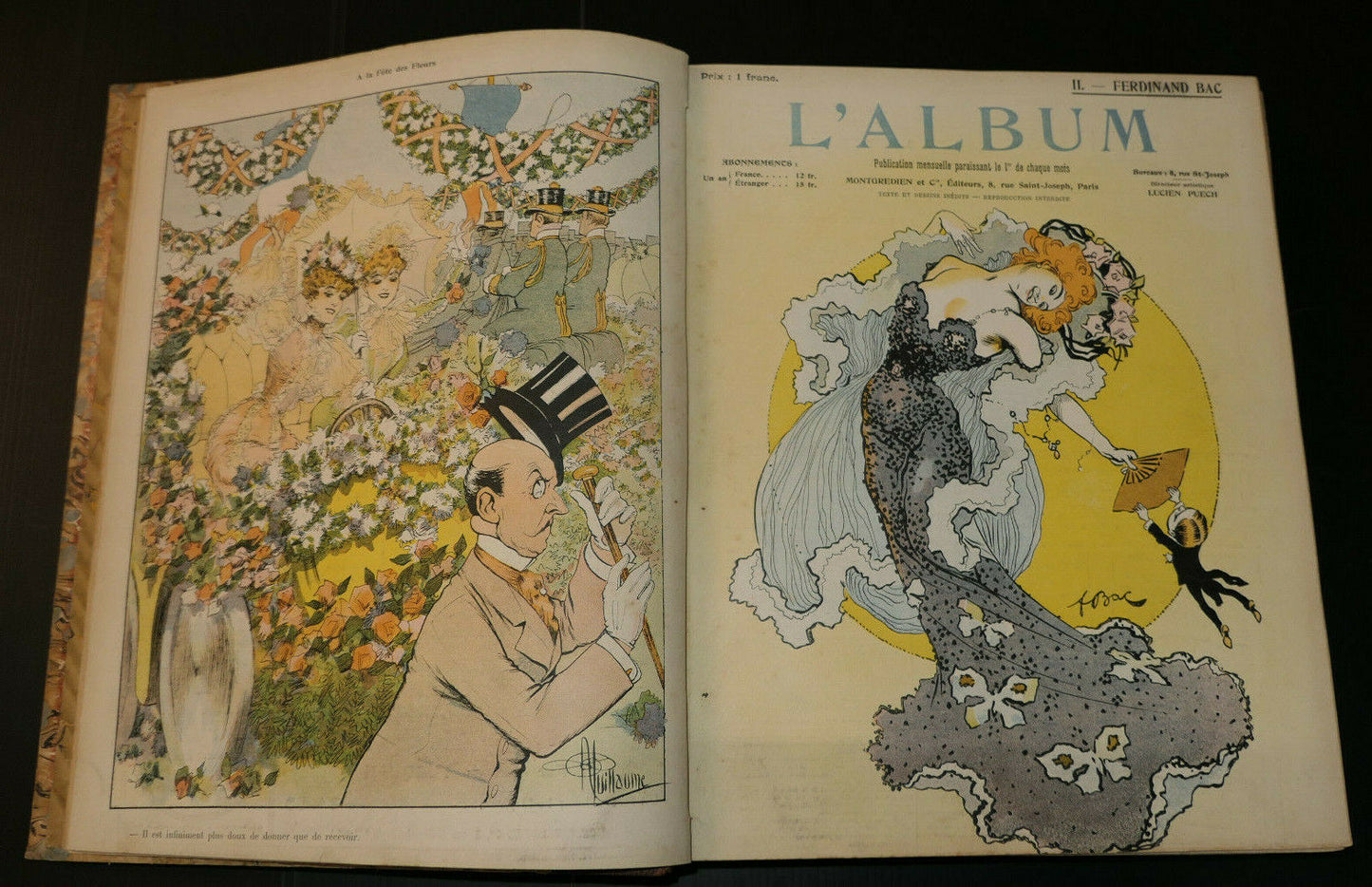 L'ALBUM / RELIURE DE 15 NUMEROS 1901-1902 + ALBUM FORAIN (TALMEYR)
