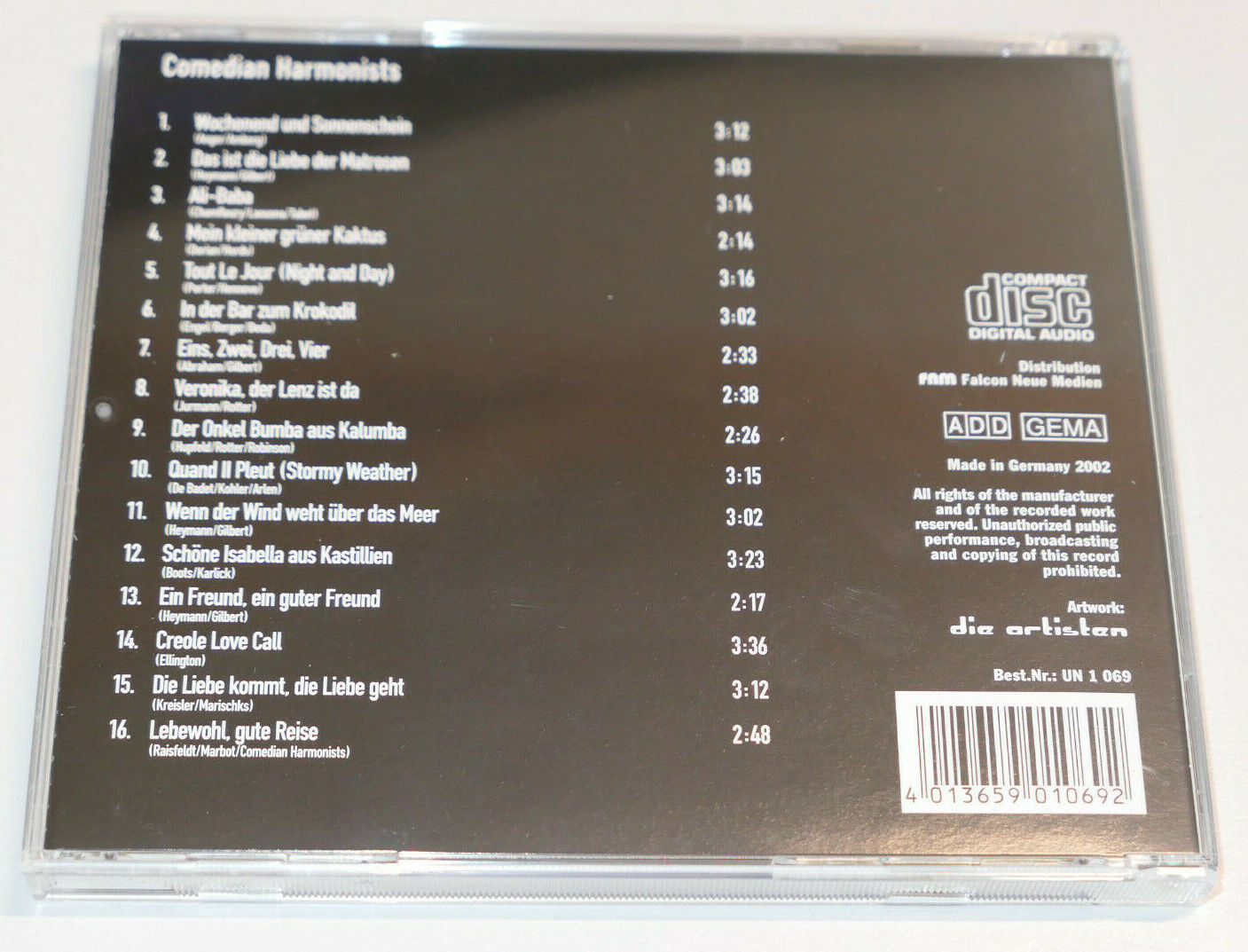 CD COMEDIAN HARMONISTS / EIN FREUND, EIN GUTER FREUND / 2002