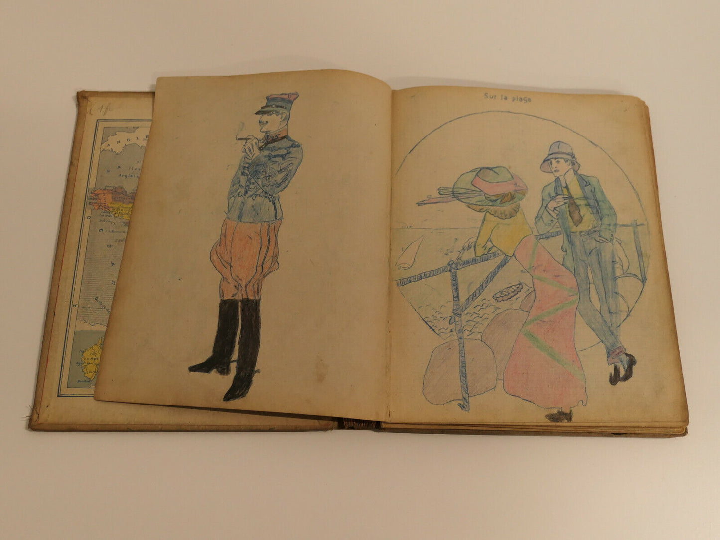 UNIQUE ANCIEN LIVRET CARNET DE CHANTS CHANSONS DESSINS SOLDAT INFANTERIE WWI