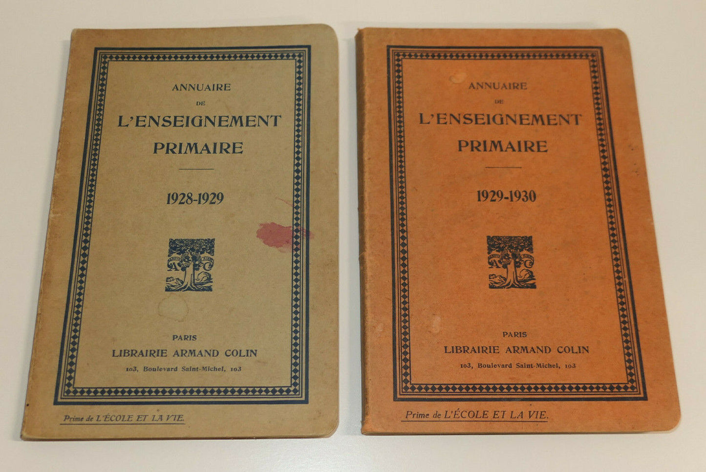ANNUAIRE DE L'ENSEIGNEMENT PRIMAIRE 1928 1929 1930 / ARMAND COLIN