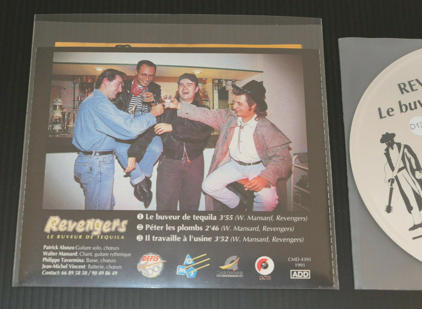 CD 3 TITRES REVENGERS / LE BUVEUR DE TEQUILA / 1991