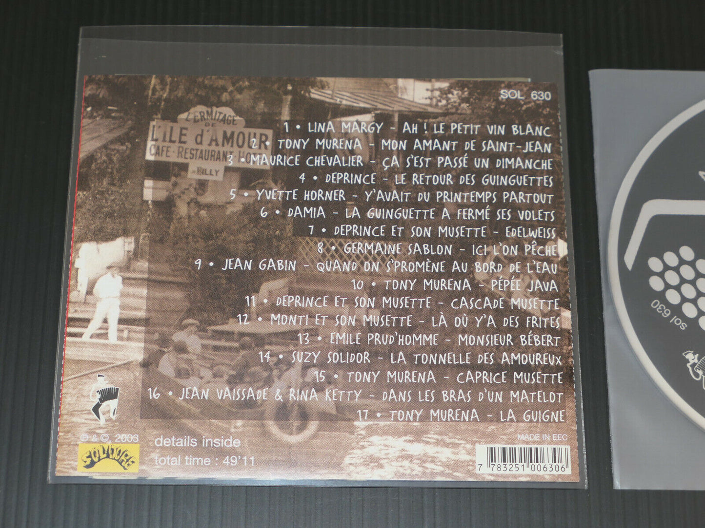 CD A LA GUINGUETTE / COMPILATION 17 TITRES