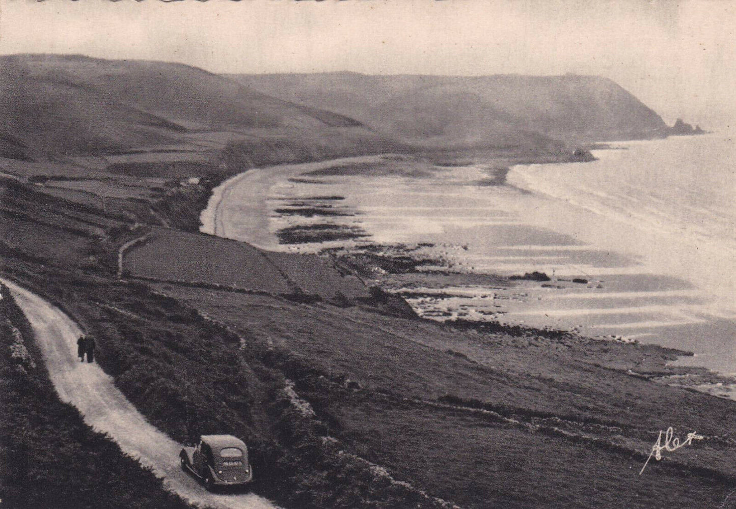 SURROUNDINGS OF CHERBOURG / PRETTY SERIES OF 9 CPSM BLACK & WHITE POSTCARDS ALEX