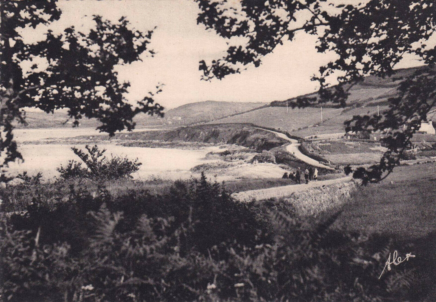 SURROUNDINGS OF CHERBOURG / PRETTY SERIES OF 9 CPSM BLACK & WHITE POSTCARDS ALEX
