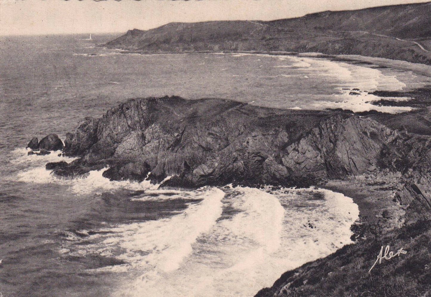 SURROUNDINGS OF CHERBOURG / PRETTY SERIES OF 9 CPSM BLACK & WHITE POSTCARDS ALEX
