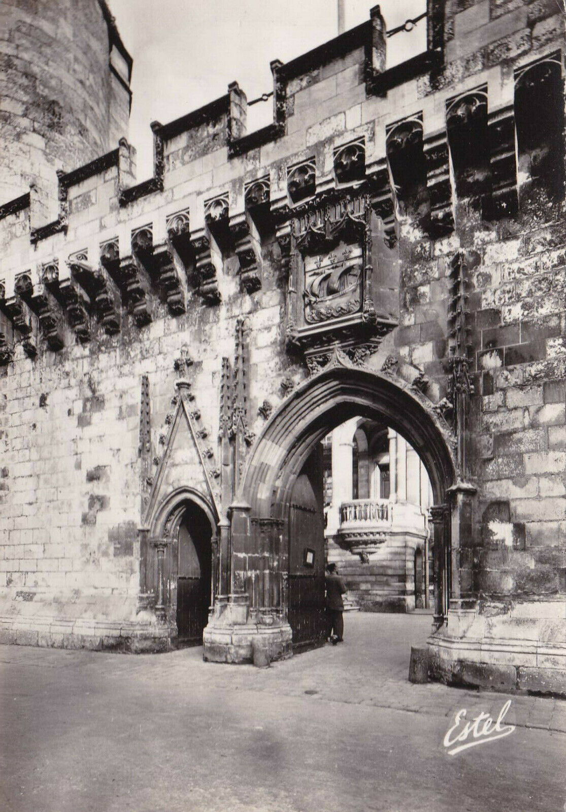 LOT DE 3 CARTES POSTALES CPSM NOIR & BLANC / HOTEL DE VILLE DE LA ROCHELLE