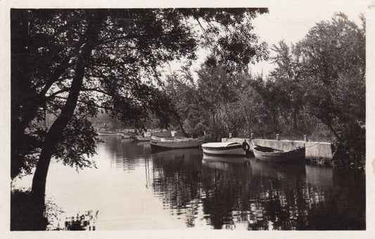 CARTE POSTALE ANCIENNE CPA NOIR & BLANC / LA NAPOULE LE DEBARCADERE DU RIOU
