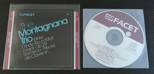 CD THE MONTAGNANA TRIO / D'INDY TRIO / RAMEAU PIECES DE CLAVECIN / FACET 1987