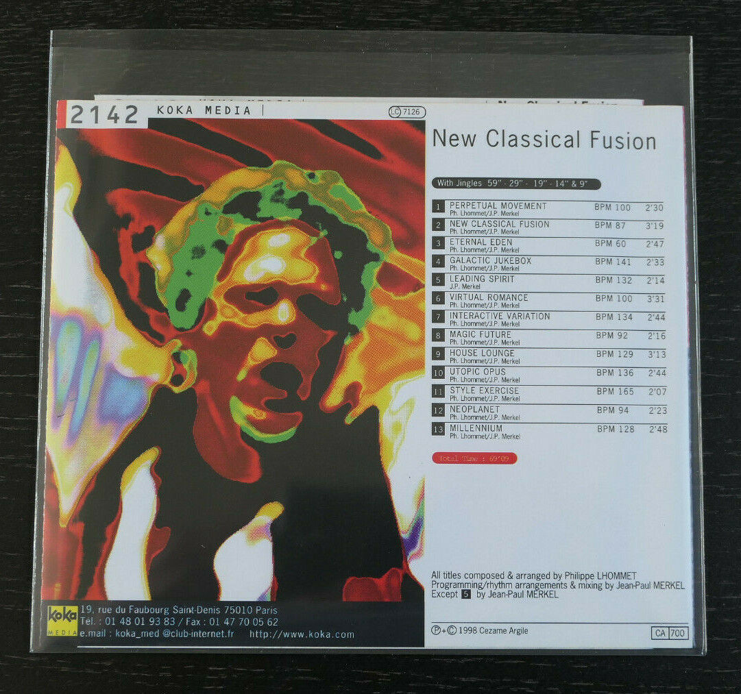 CD NEW CLASSICAL FUSION / LHOMMET & MERKEL / KOKA MEDIA 2142