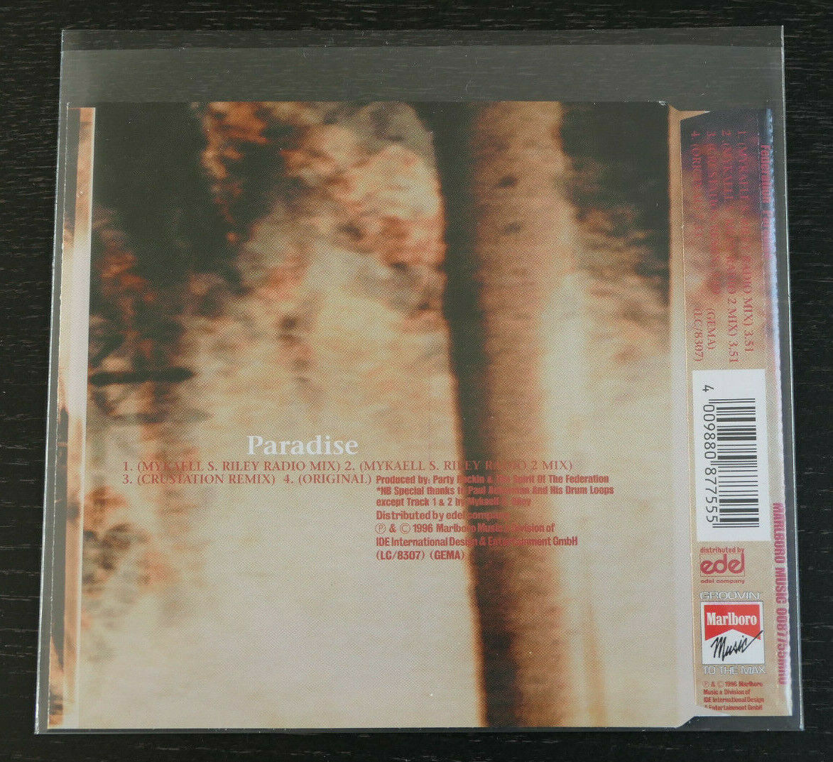 MAXI CD 4 TITRES / FEDERATION / PARADISE / 1996