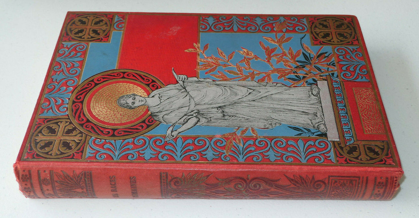 LES RACES HUMAINES / A. BITARD / MEGARD 1886 / RELIURE SIGNEE LANDRE