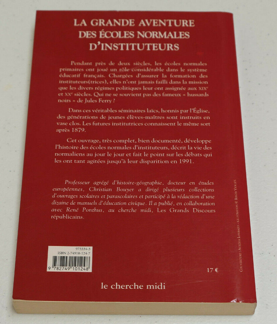 LA GRANDE AVENTURE DES ECOLES NORMALES D'INSTITUTEURS / LE CHERCHE MIDI 2003