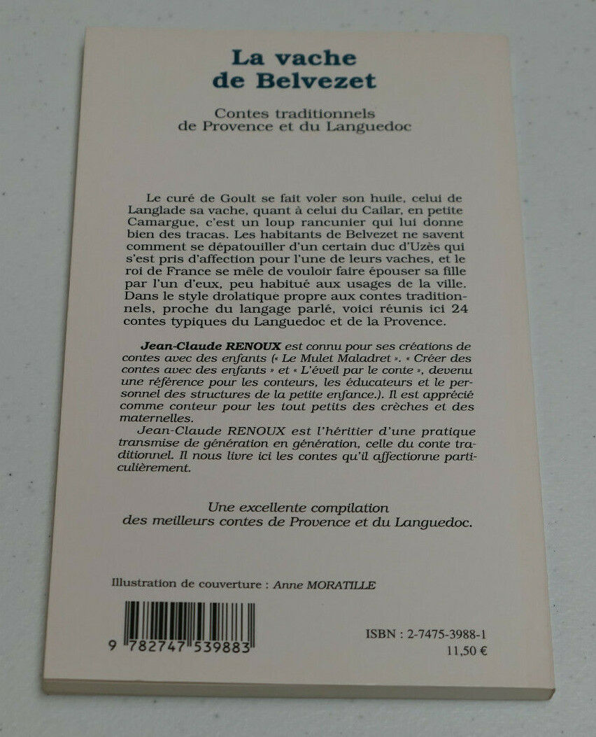 LA VACHE DE BELZEVET CONTES DE PROVENCE ET DU LANGUEDOC / L'HARMATTAN 2003