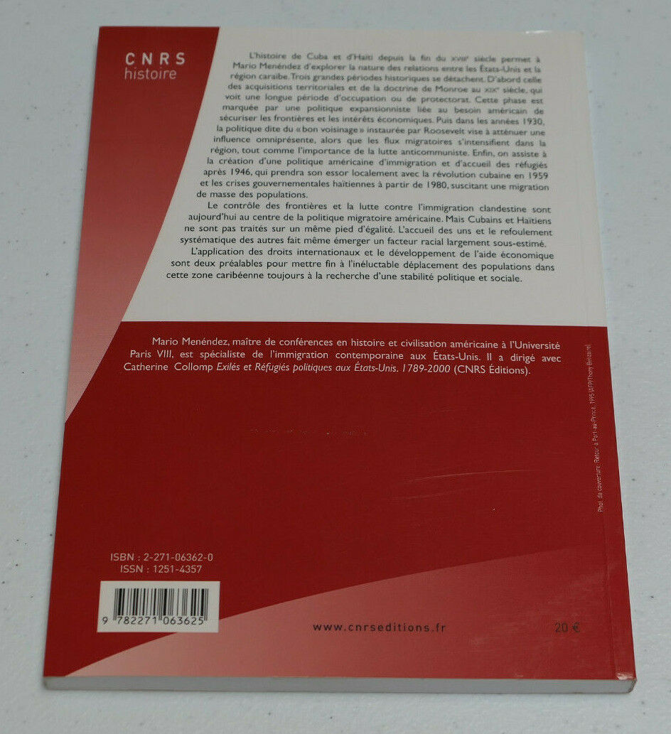 CUBA HAITI ET L'INTERVENTIONNISME AMERICAIN / MARIO MENENDEZ CNRS EDITIONS 2005