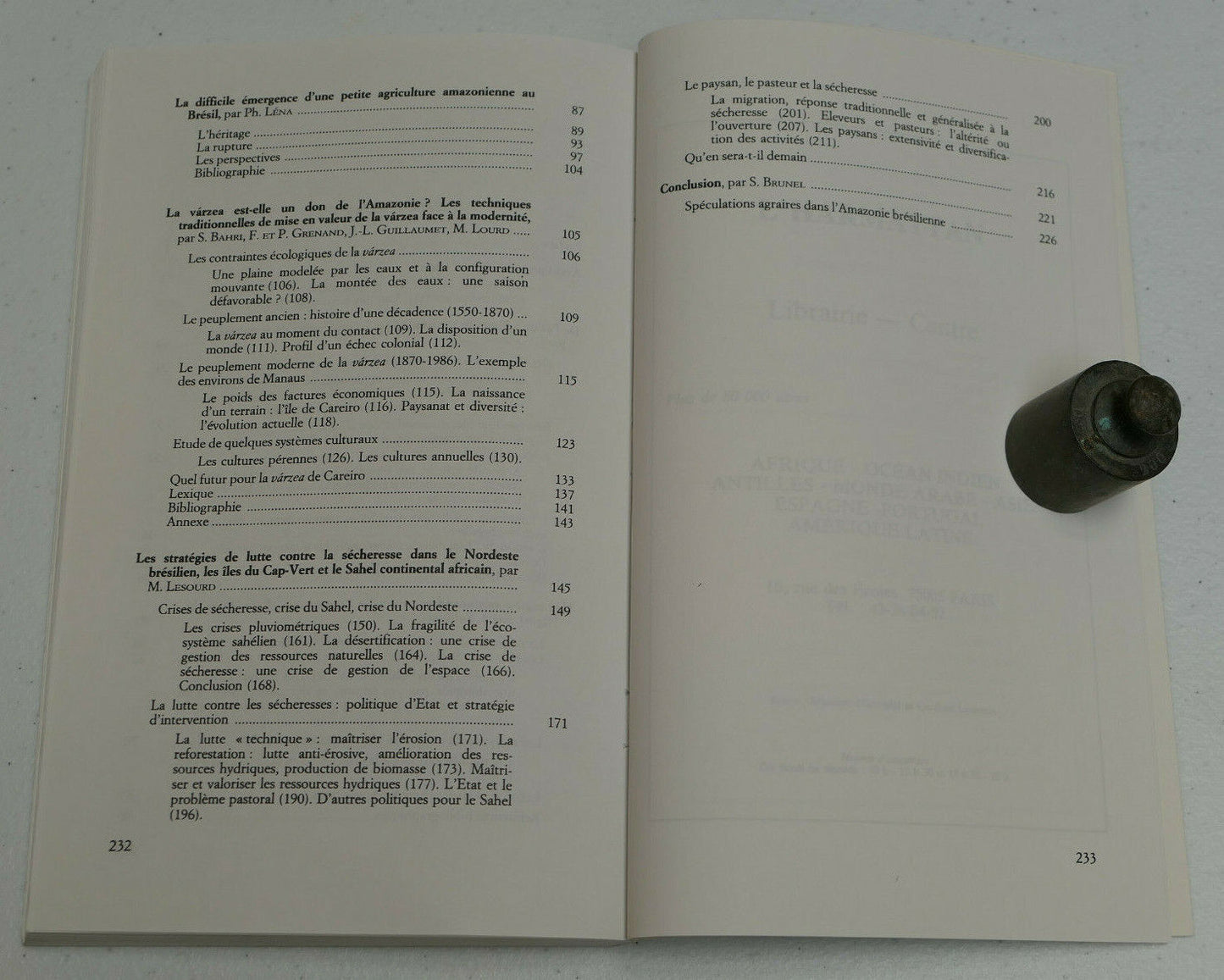 SAHEL NORDESTE AMAZONIE POLITIQUES D'AMENAGEMENT / UNESCO L'HARMATTAN 1991