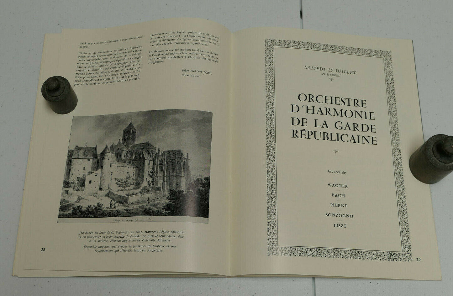 SEMAINE MUSICALE DE L'ABBAYE BENEDICTINE DE FECAMP / JUILLET 1981