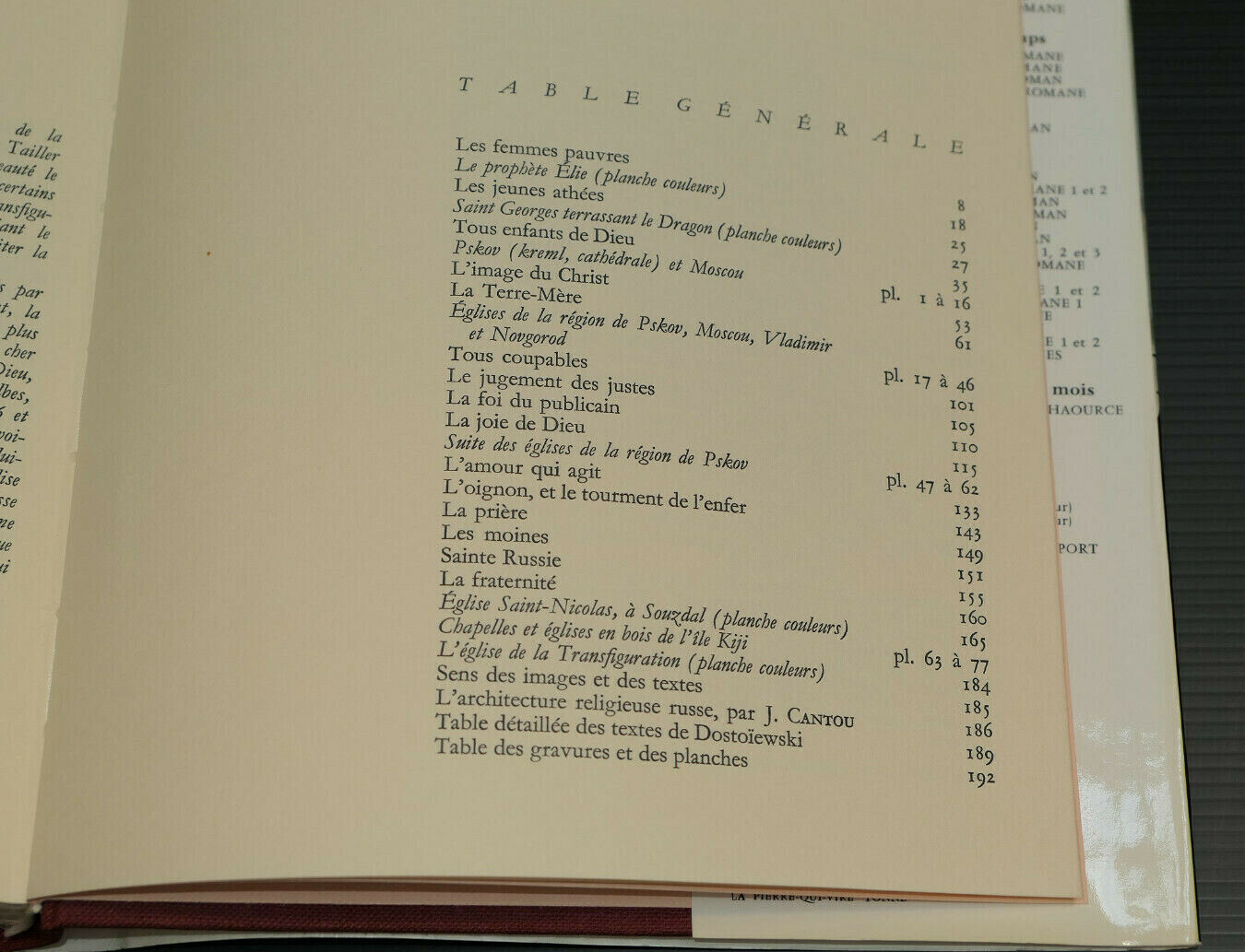 EGLISES RUSSES / TEXTES DE DOSTOIEWSKI / ZODIAQUE LES POINTS CARDINAUX 1969