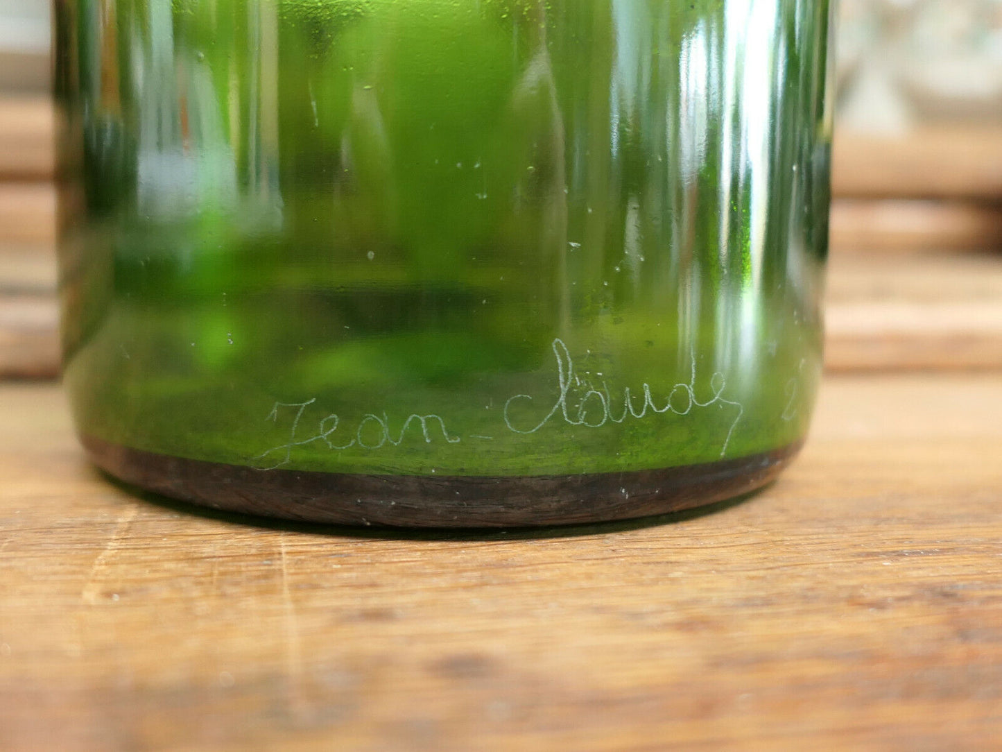 GRANDE BOUTEILLE MAGNUM VIN MUSCADET GRAVEE A LA MAIN HANDMADE ENGRAVED